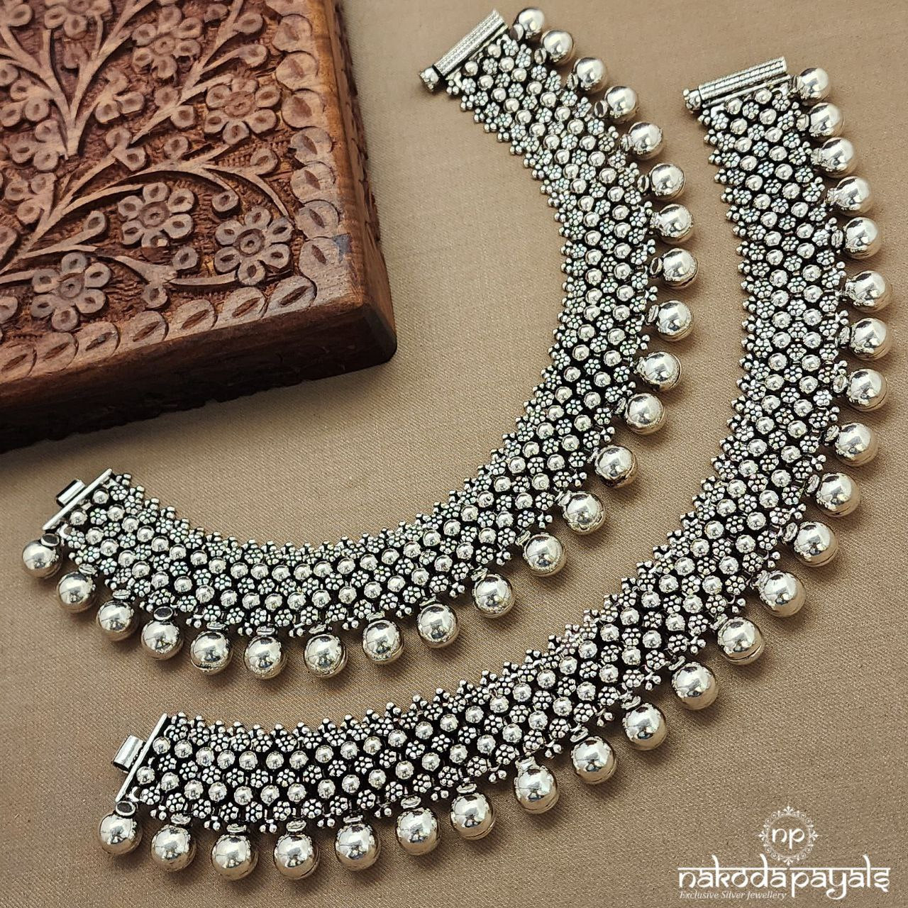 Traditional Ball Drop Anklets (11 Inch) (A6476)