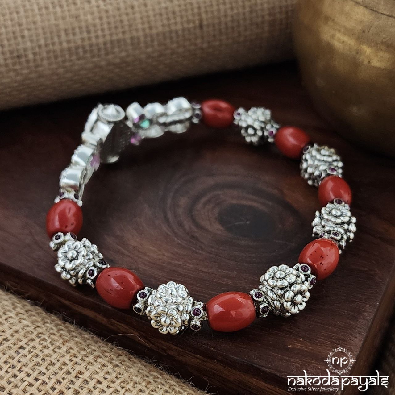 Coral Ball Openable Screw Kada (K6000)