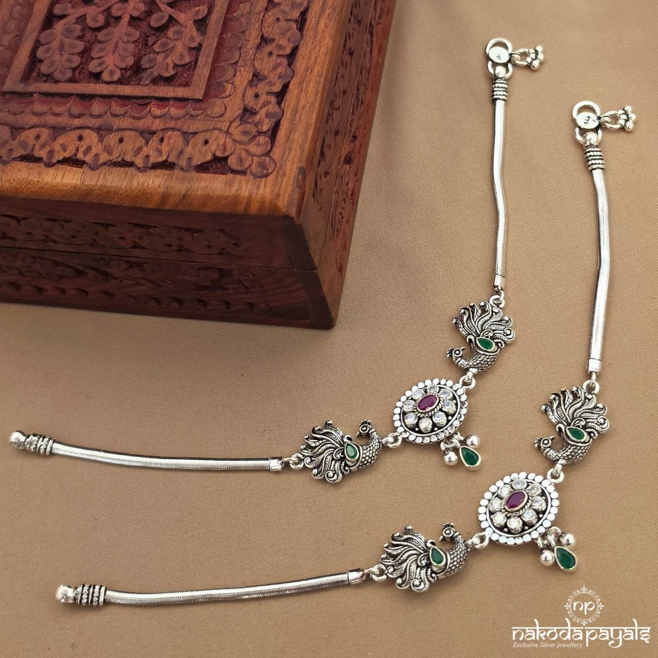 Exemplary Peacock Anklet (A7086)