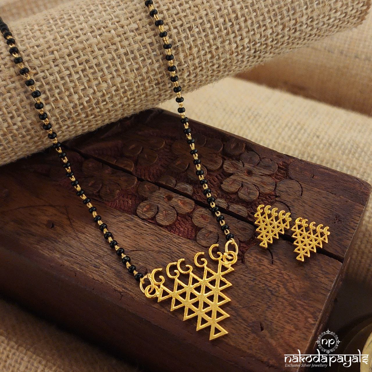 Saraswati Mangalsutra With Earrings (Ms0570)