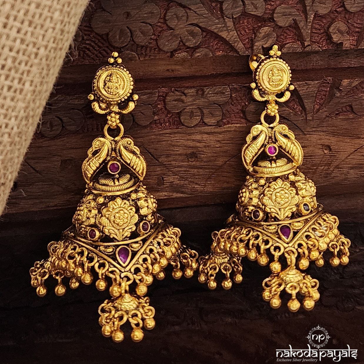 Circular Traditional Lakshmi Jhumka (Ge10034)