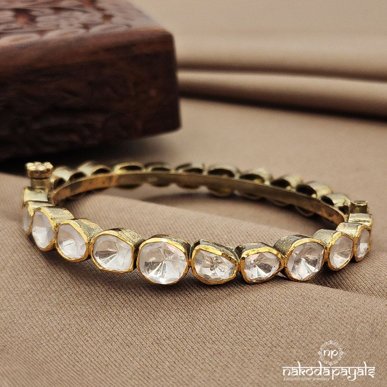 Sparkling Moissanite Kada (Gk3063)