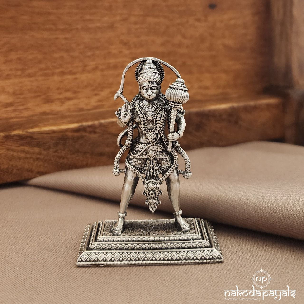 2.5inch Long Oxidised Hanuman Idol (Aa2022)