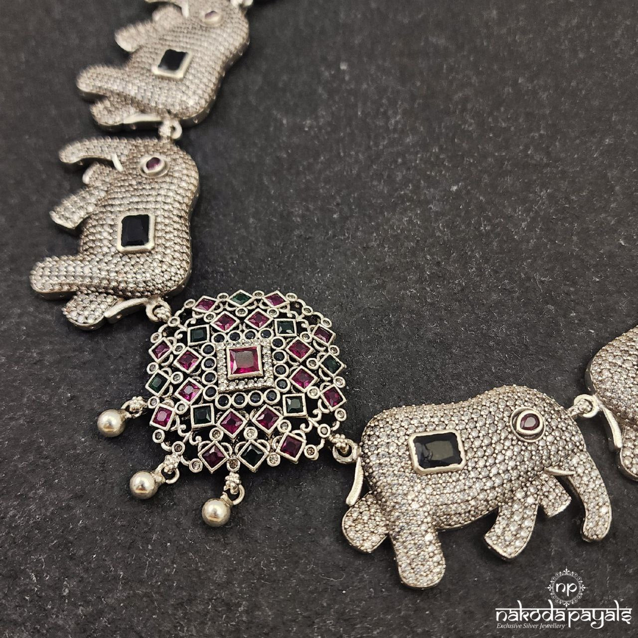 Blue Elephant Neckpiece (N10539)