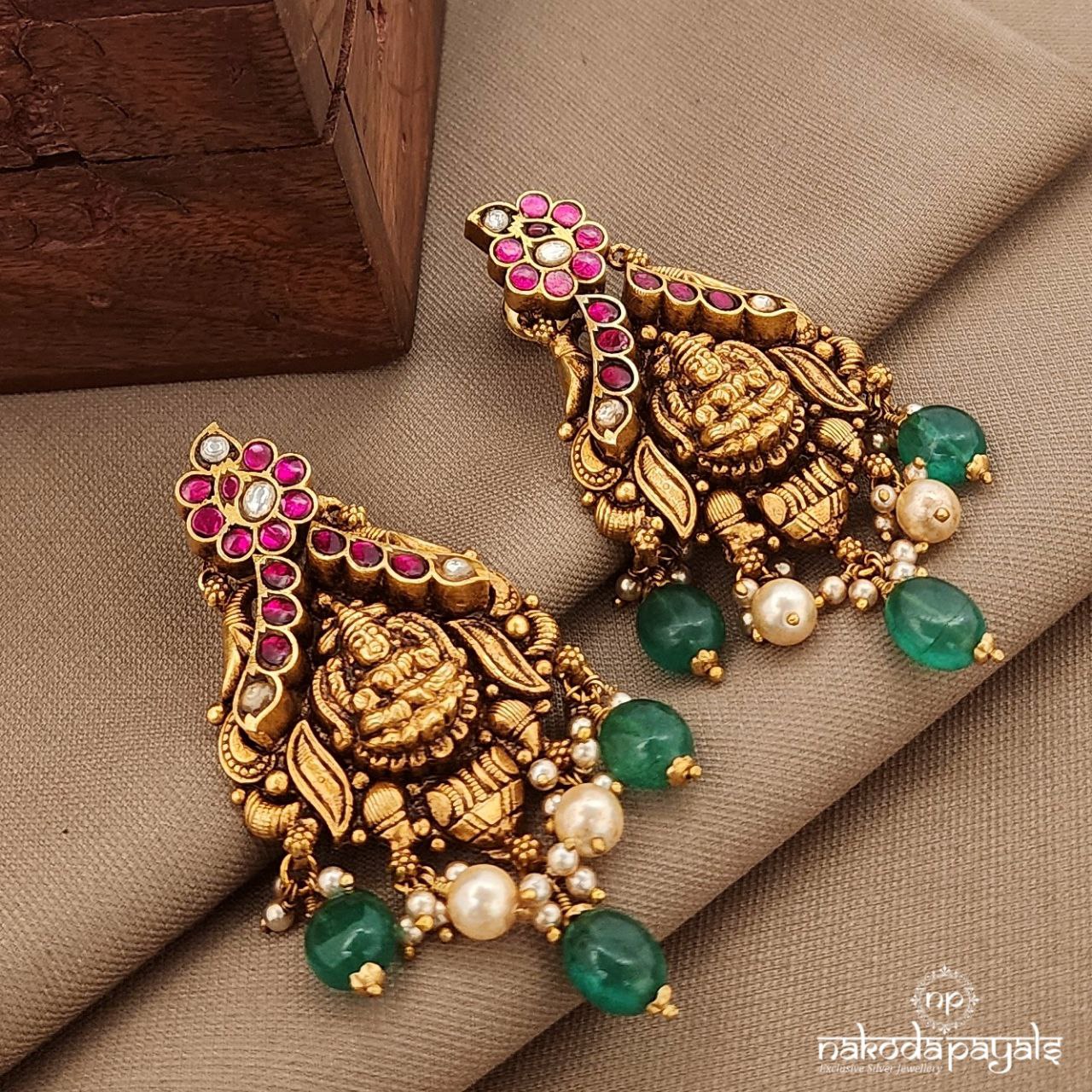 Maha Lakshmi Kundan Earrings (Ge10333)