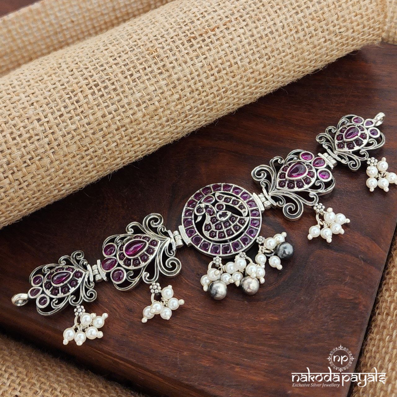 Circular Peacock Choker (N10867)