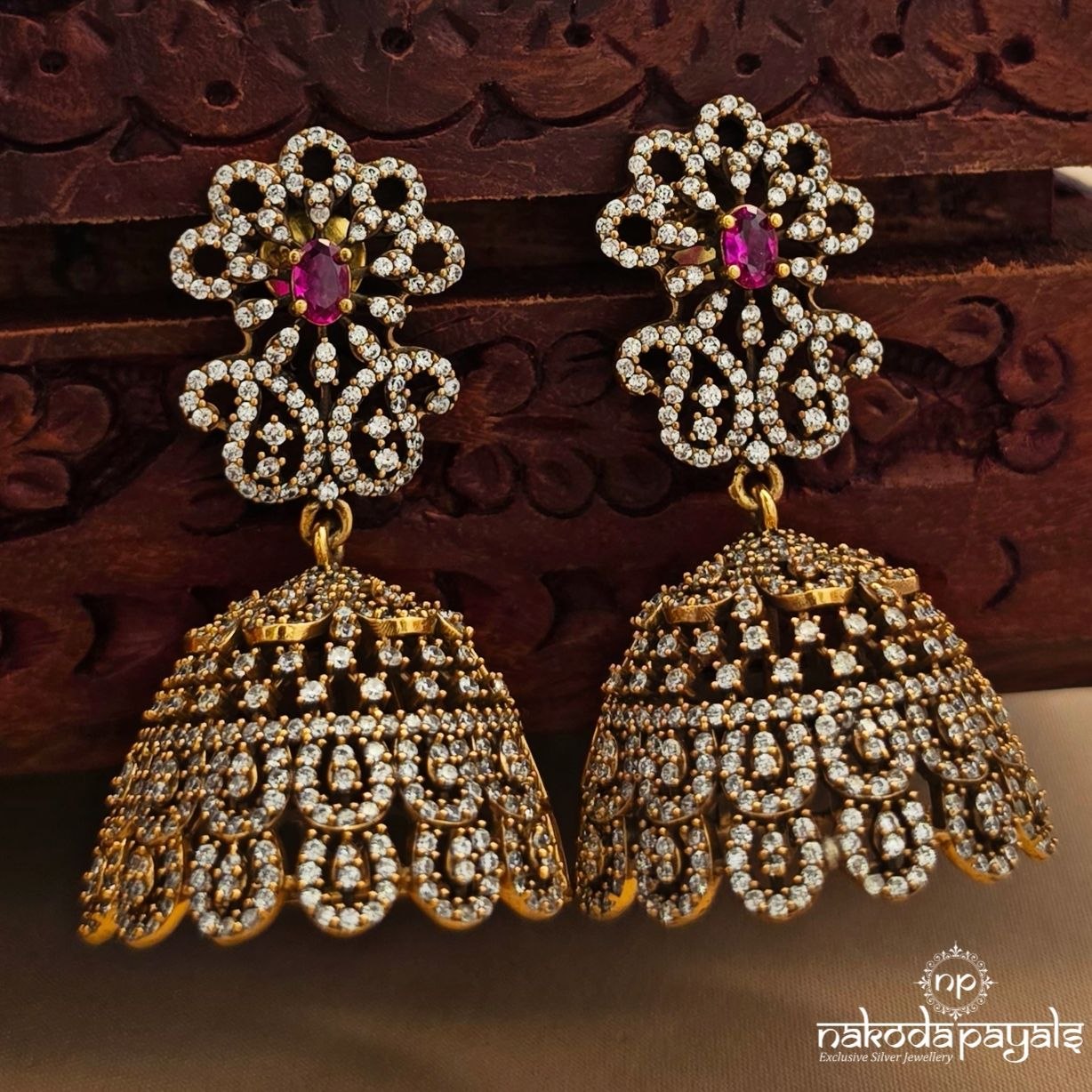 Exclusive CZ Jhumka (Ge10970)