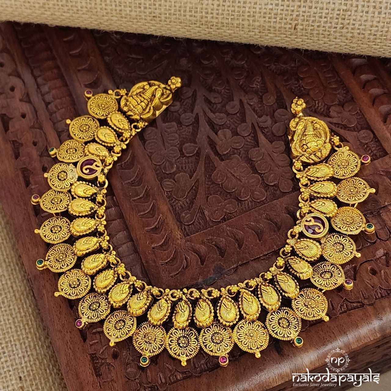 Red Coined Neckpiece (Gn9420)