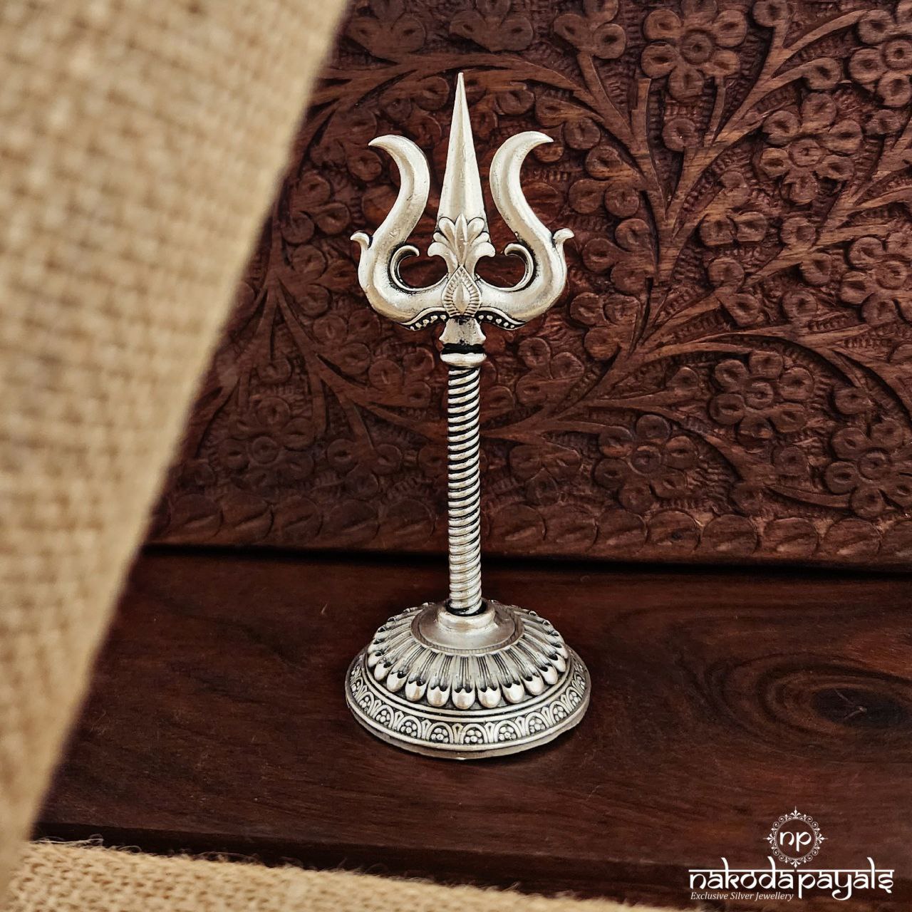 Oxidised Shiv Trishul (Aa1705_8)