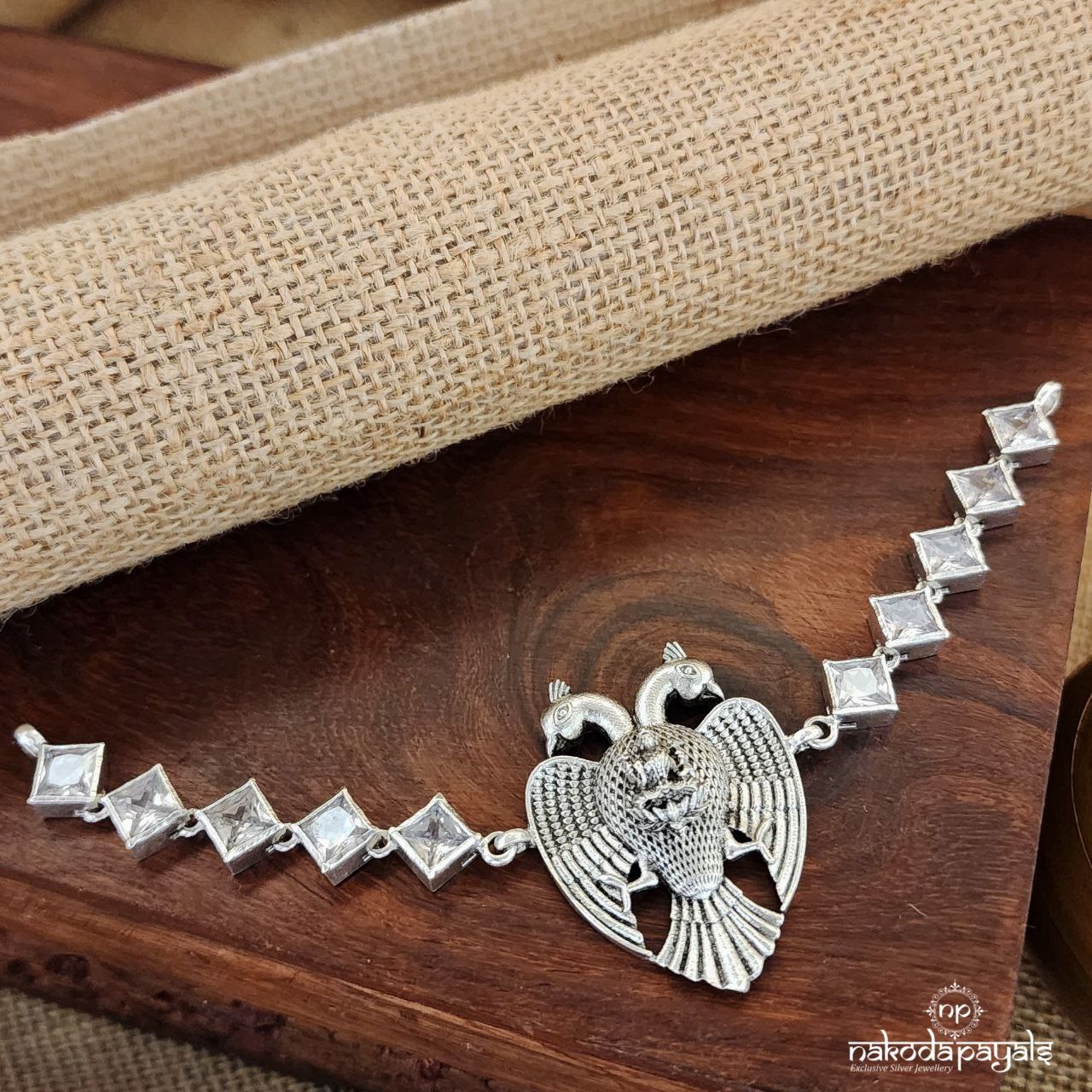 Twin Peacock Squarish Neckpiece (N10261)