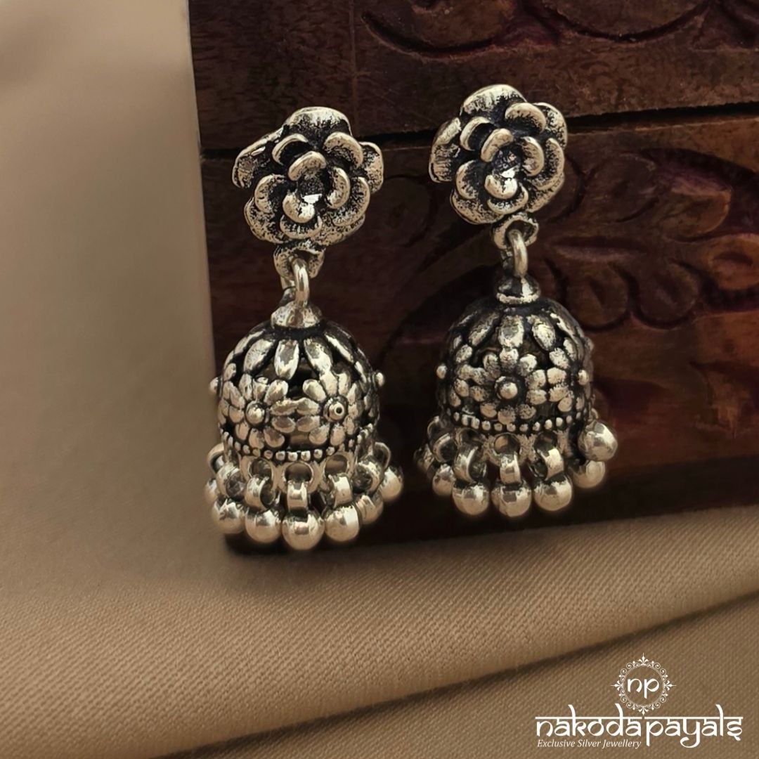 Floral Ball Drop Jhumka (J1988)