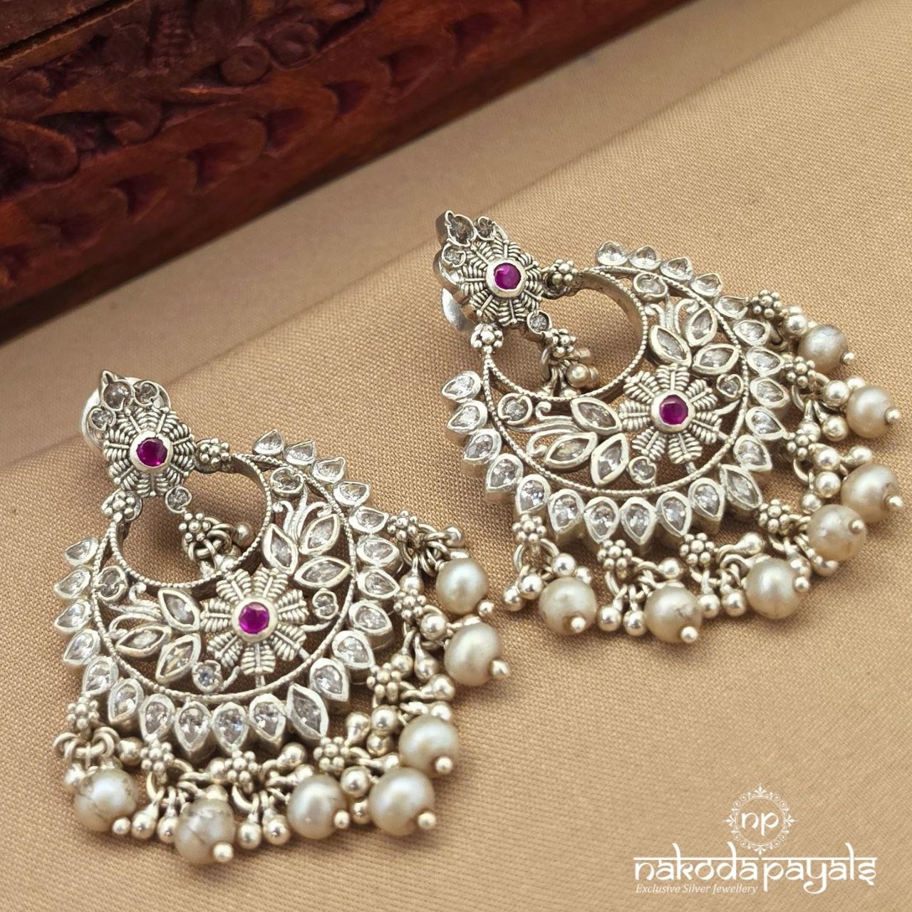 Exquisite Floral Chandbali (C4231)