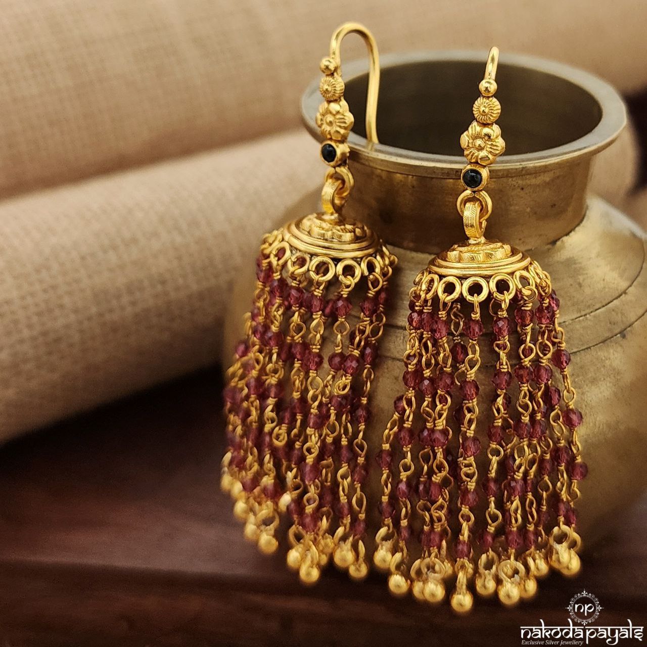 Pink Drop Earrings (Ge9531)