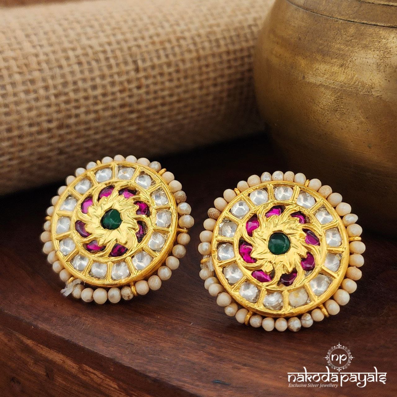 Kundan MultiColor Studs (Ge9100)
