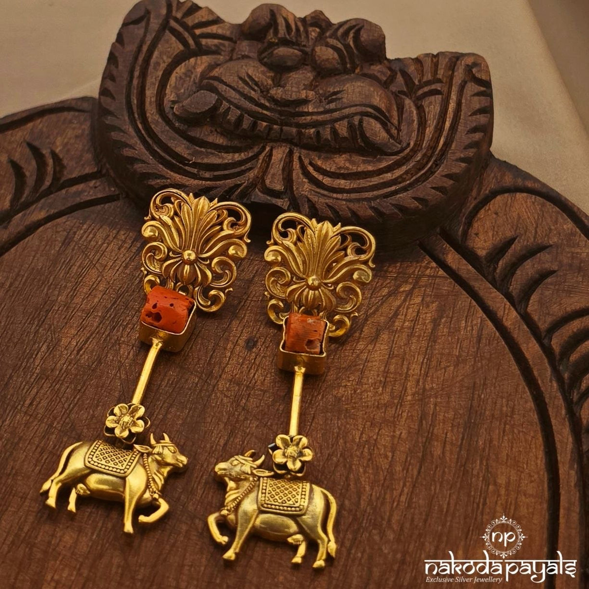 Unique Cow Chandbali (Ge11551)