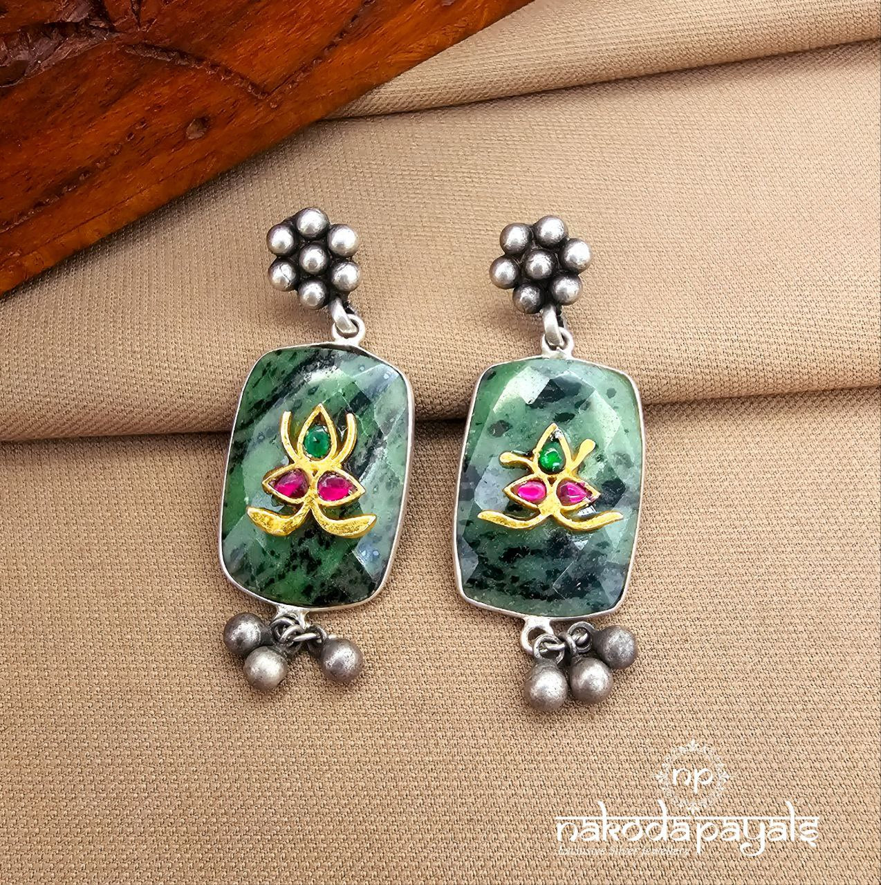 Lotus Kundan Earrings (C3886)