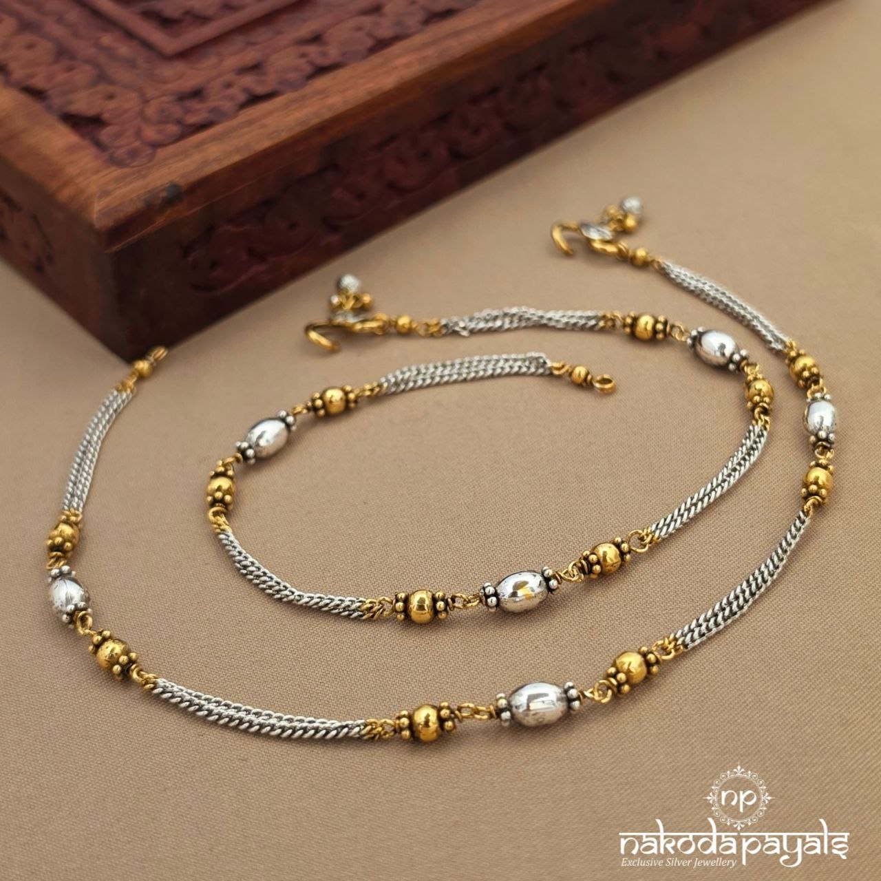 Exemplary Dual Tone Anklets (A7016)
