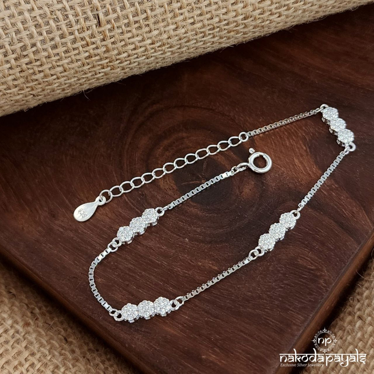 CZ White Bracelet (Br1695)