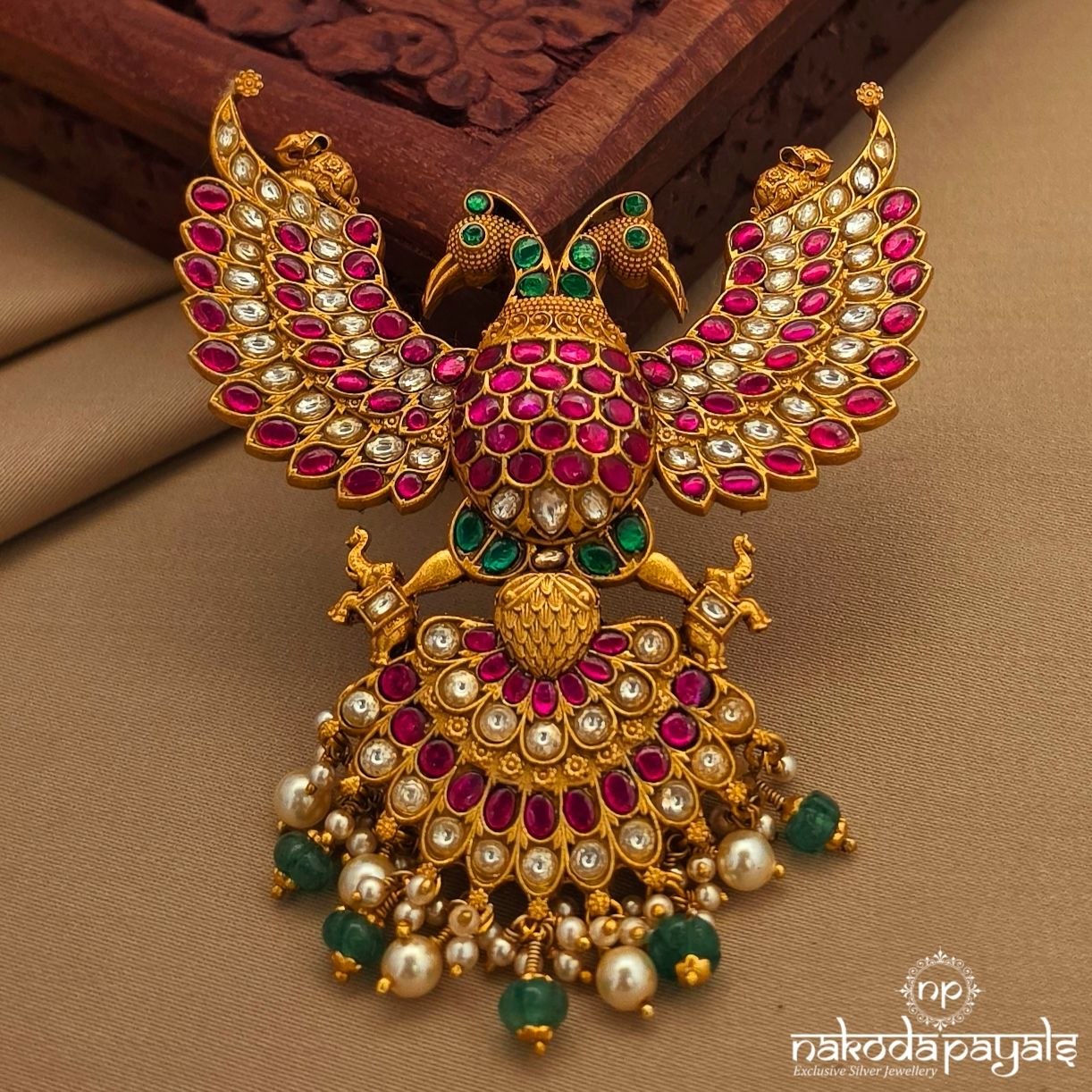 Gandaberunda Kundan Pendant (Gp2217)