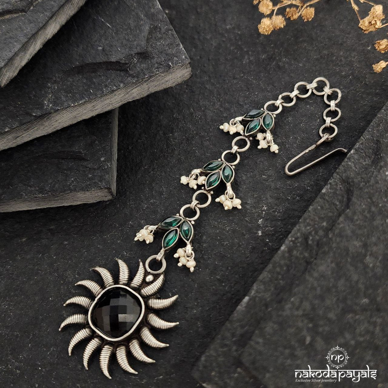 Surya Black Drop Maang Tikka (M0382)