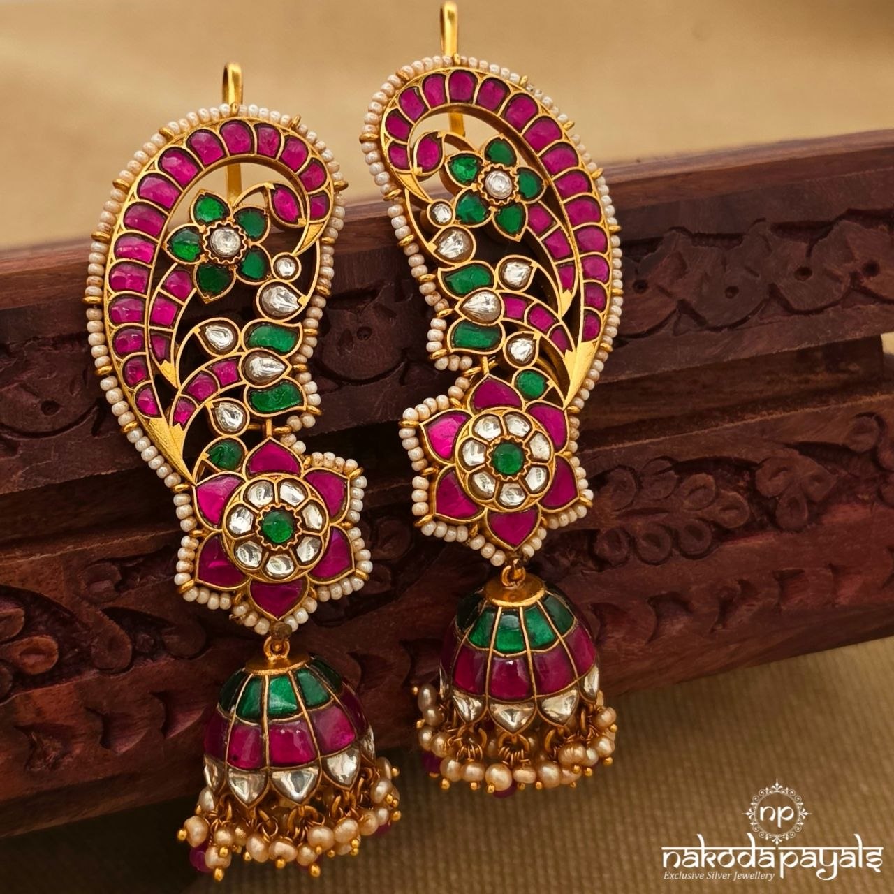 Stulling Birdie Kundan Earcuff (Ge11042)