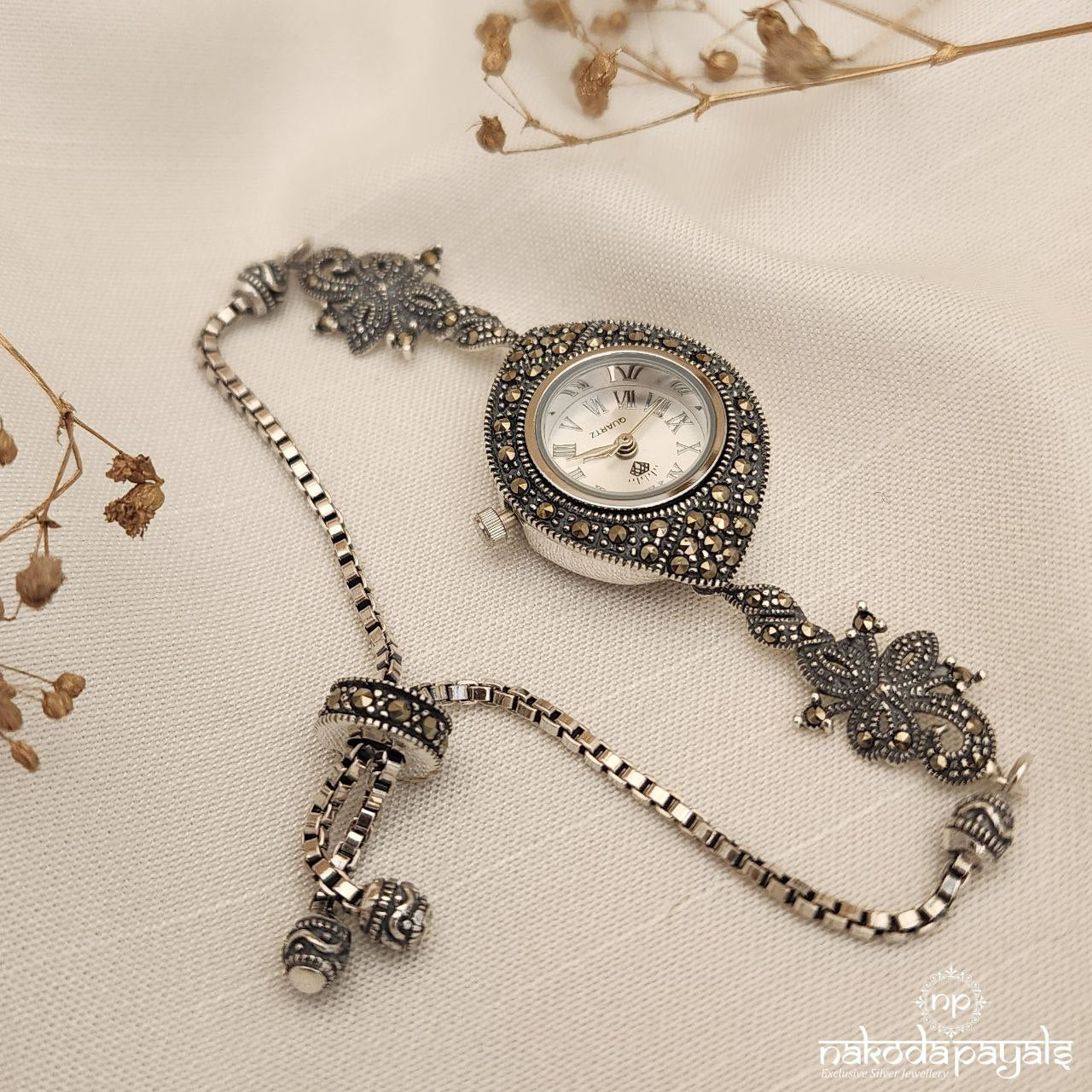 Gorgeous Marcasite Watch (W0198)