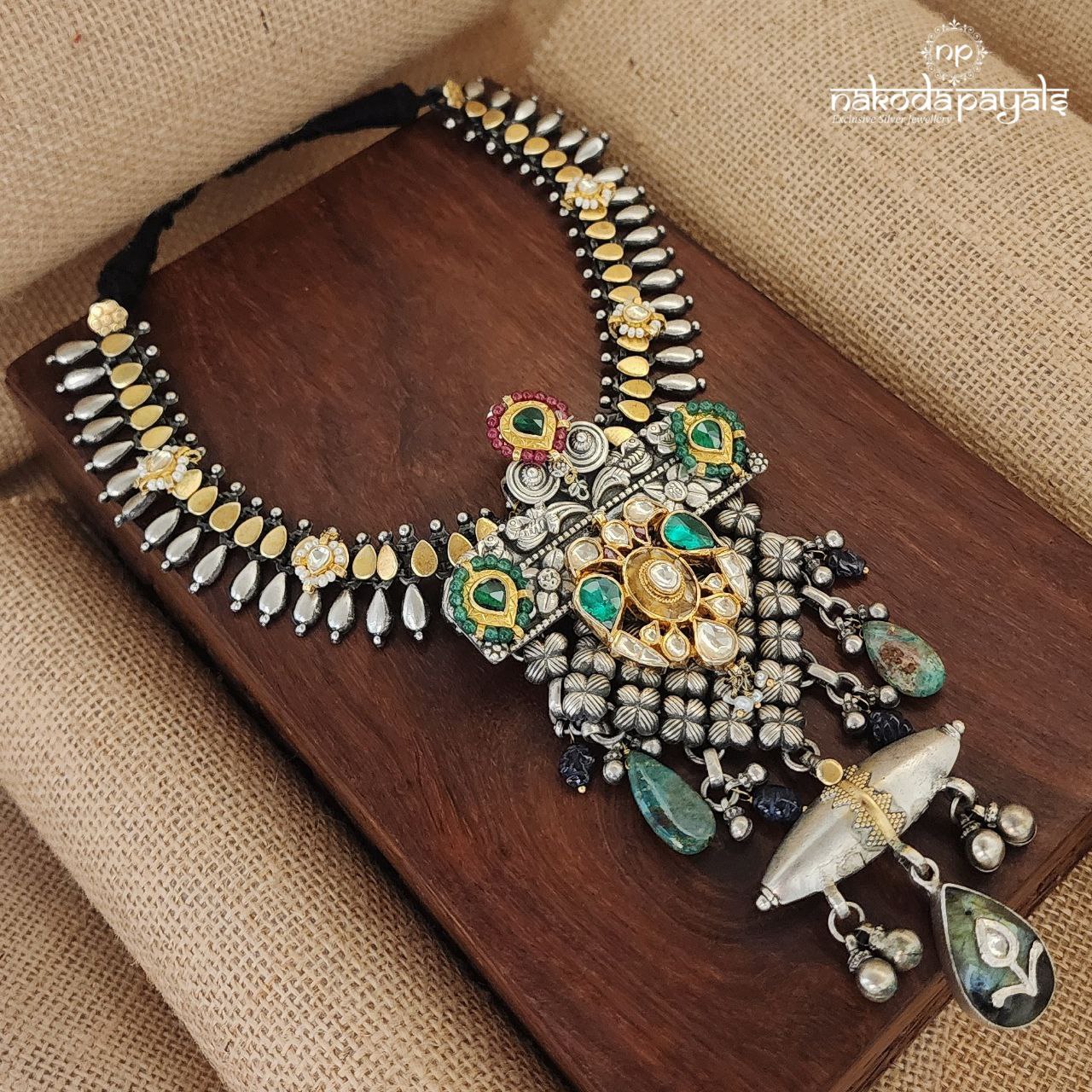 Serene Dual Tone Neckpiece (Gn8120)