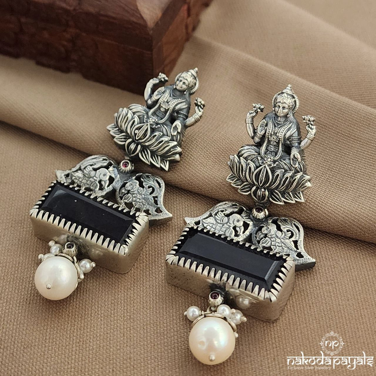 Amethyst Rectangular Earrings (C3846)