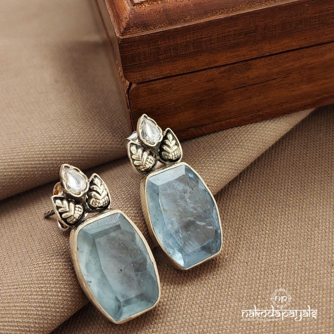 Blue Unique Studs (S3891)