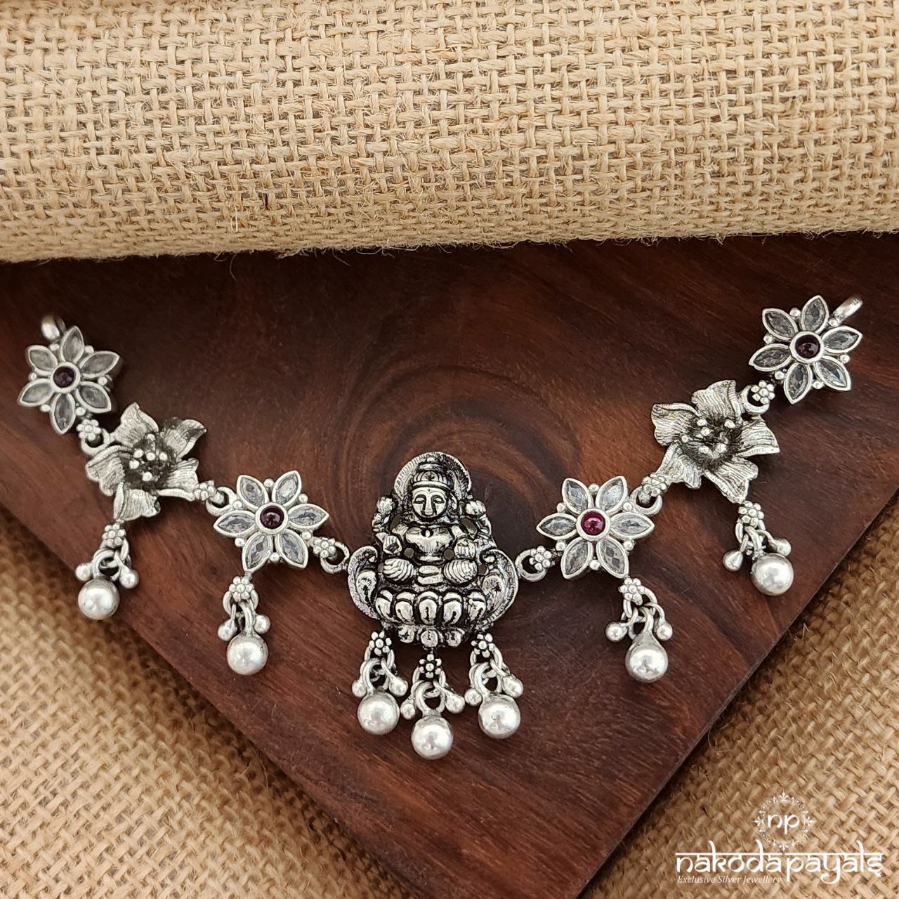 Pretty Flower Lakshmi Choker (N10839)