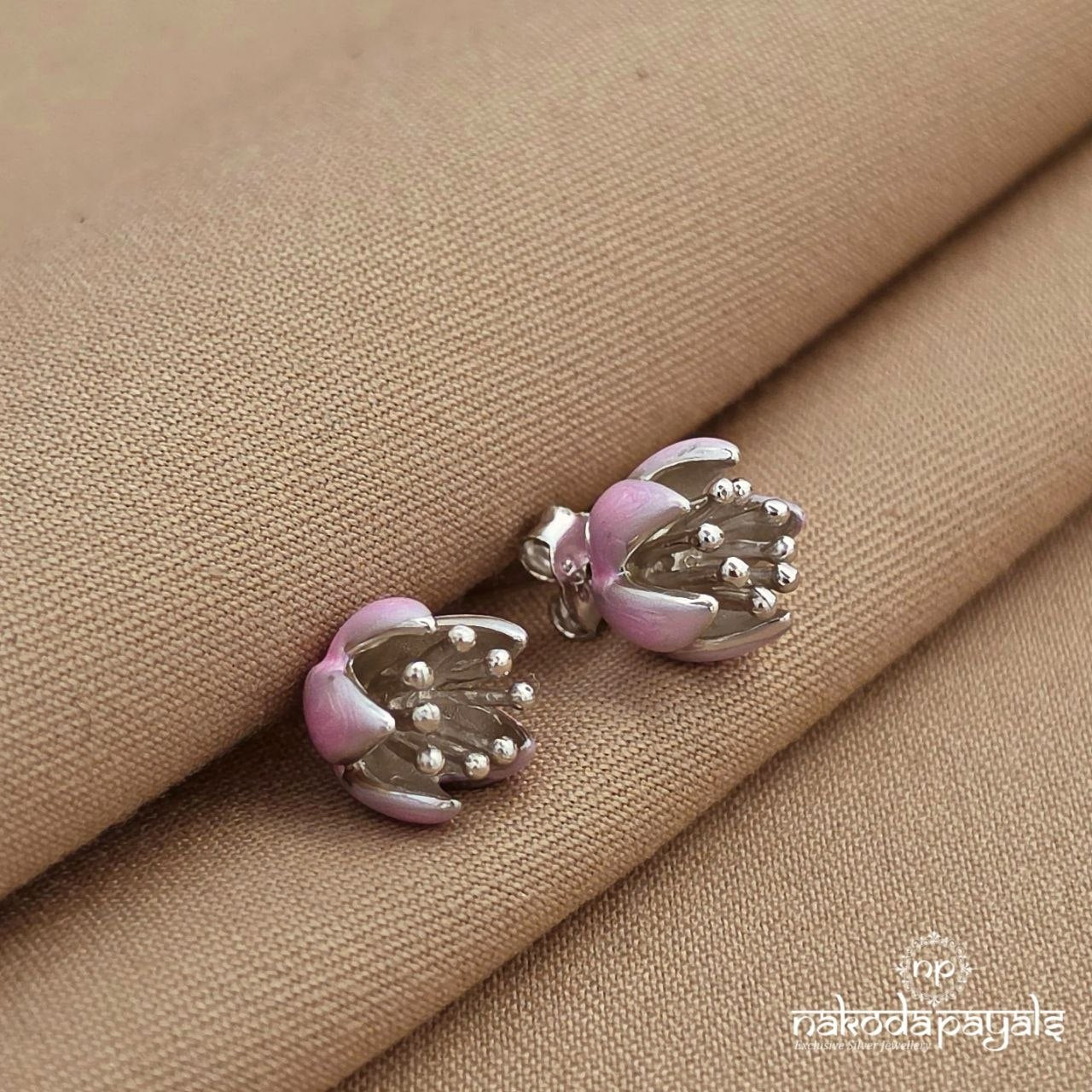 Pink Lotus Earrings (St4079)