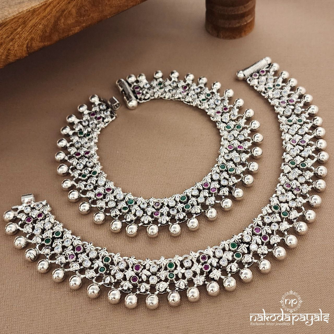 Kemp Ball Drop Anklets (A6682)