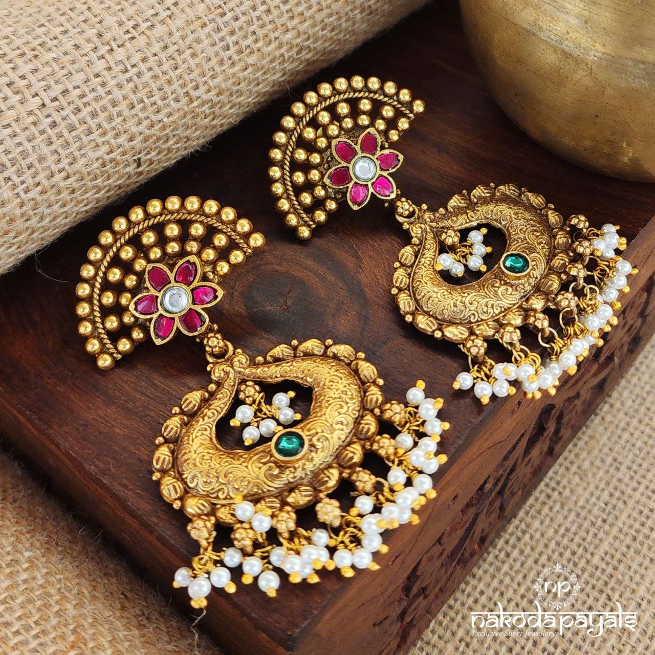 Moonaura Kundan Chandbali (Ge8514)