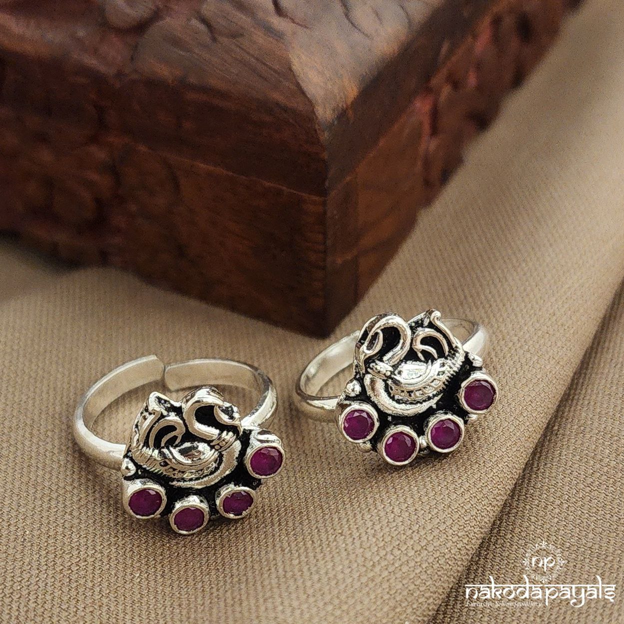 Pink Peacock Toerings (T4789)