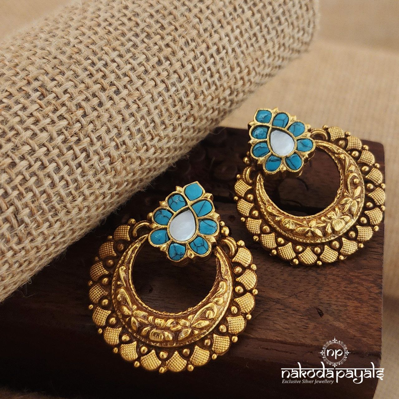 Turquoise MOP Earrings (Ge8508)