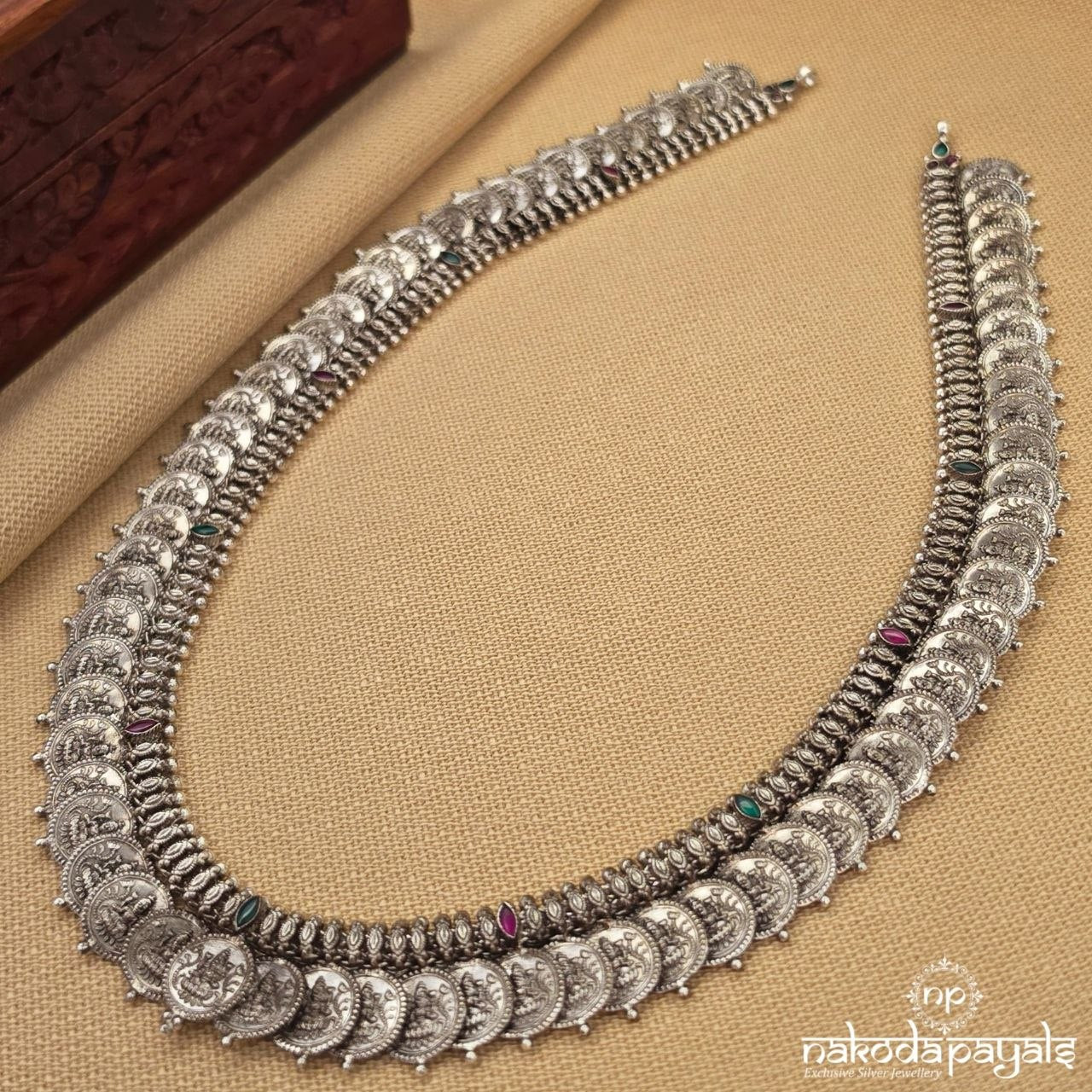 Oxidised Kasu Neckpiece (N11982)