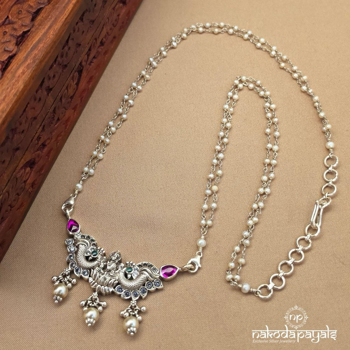 Divine Pearly Lakshmi Neckpiece (N12072)