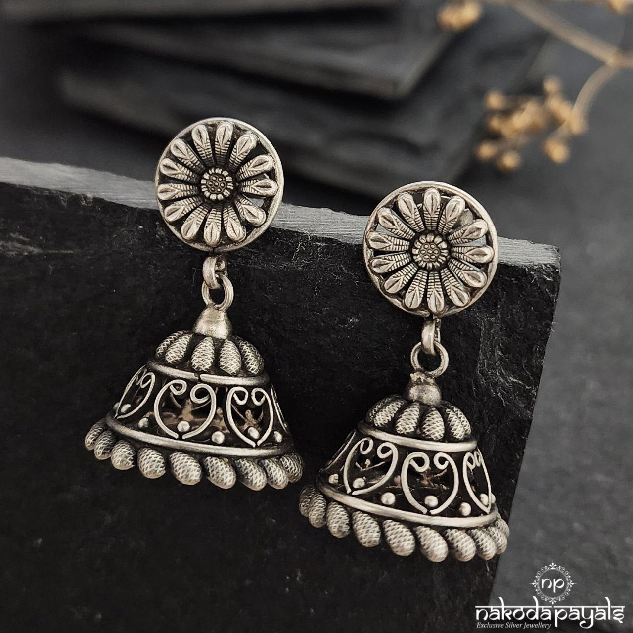 Floral Flower Jhumka (J1119)