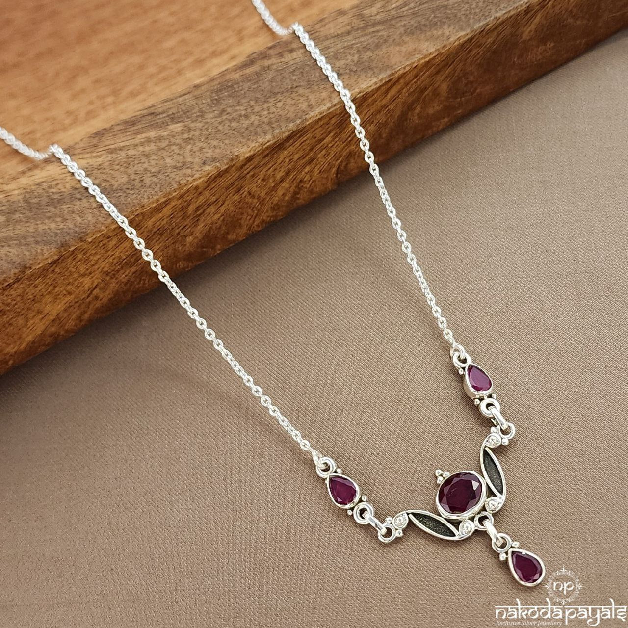 Unique Pink Lotus Neckpiece (N11034)