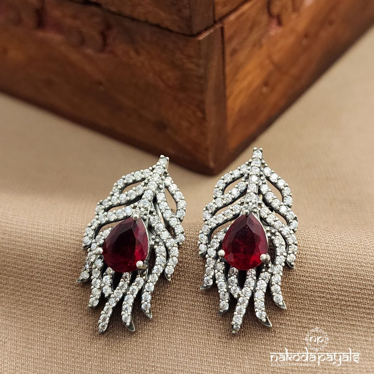 Red CZ Studs (S3731)