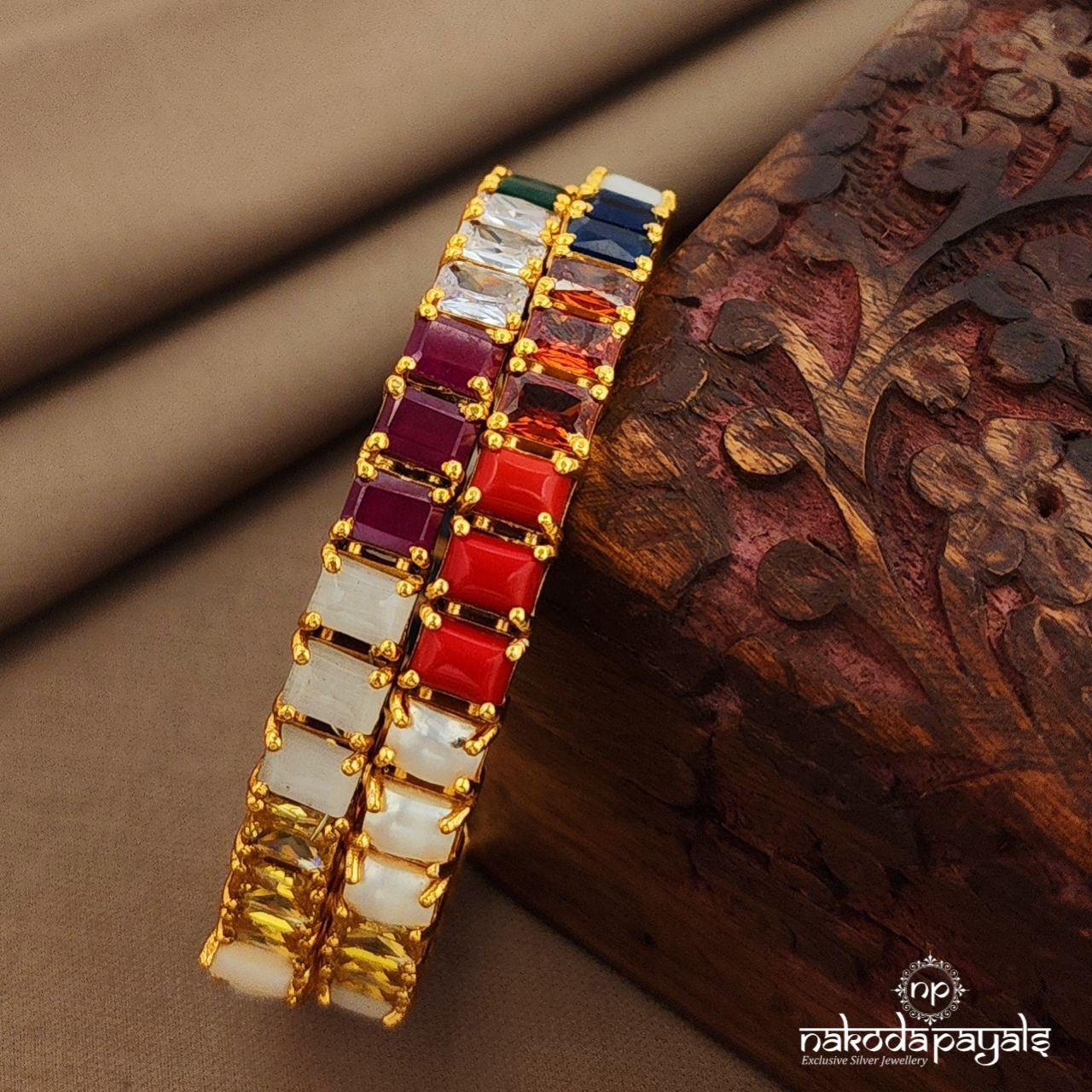 Navaratna Bangles Pair (Gk3231-33)