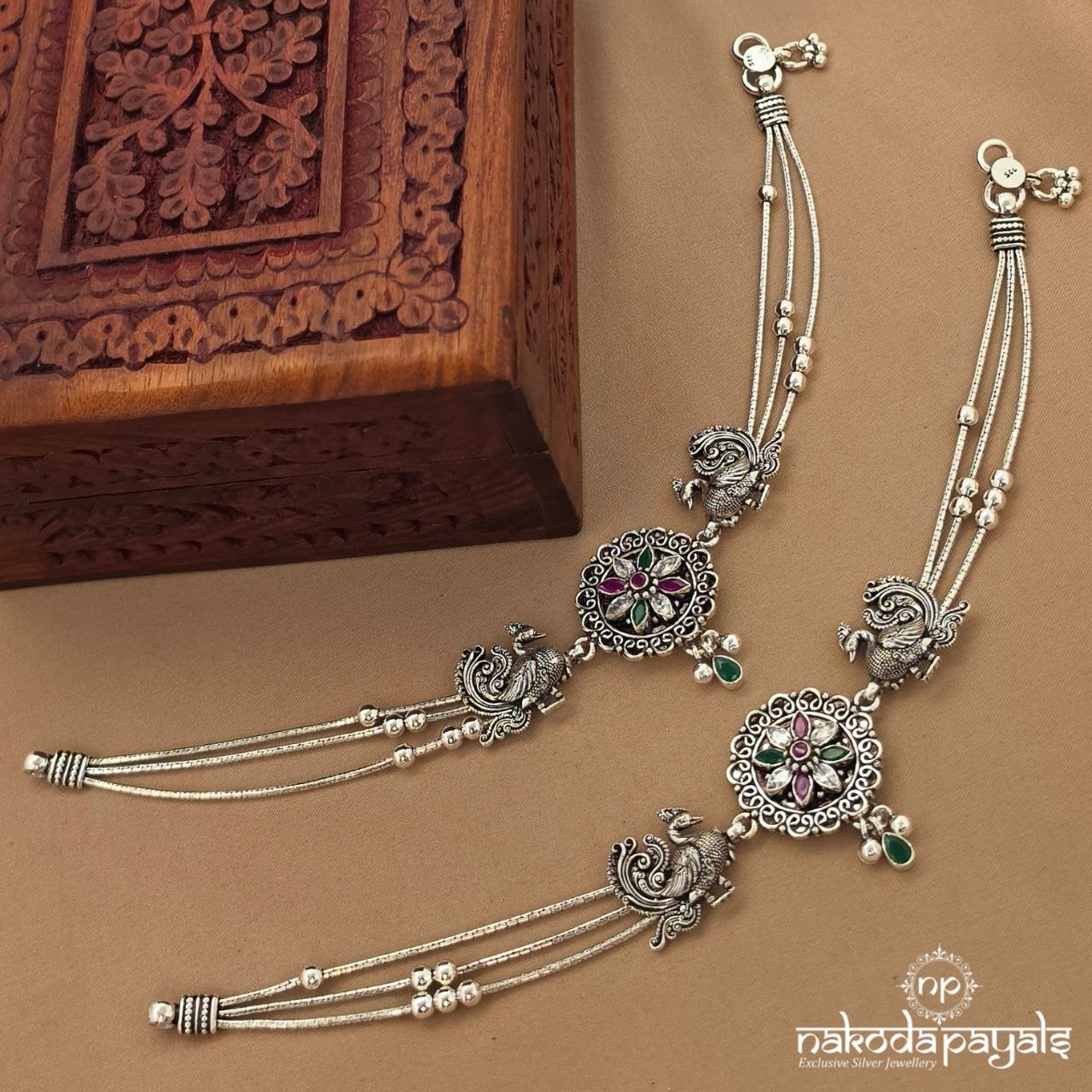 Gorgeous Peacock Anklet (A7091)
