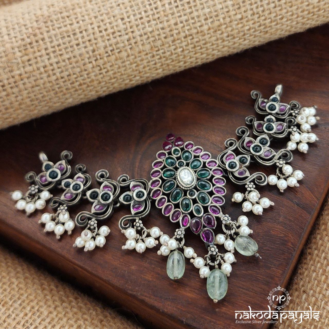 Kemp Pearled Drop Choker (N10868)