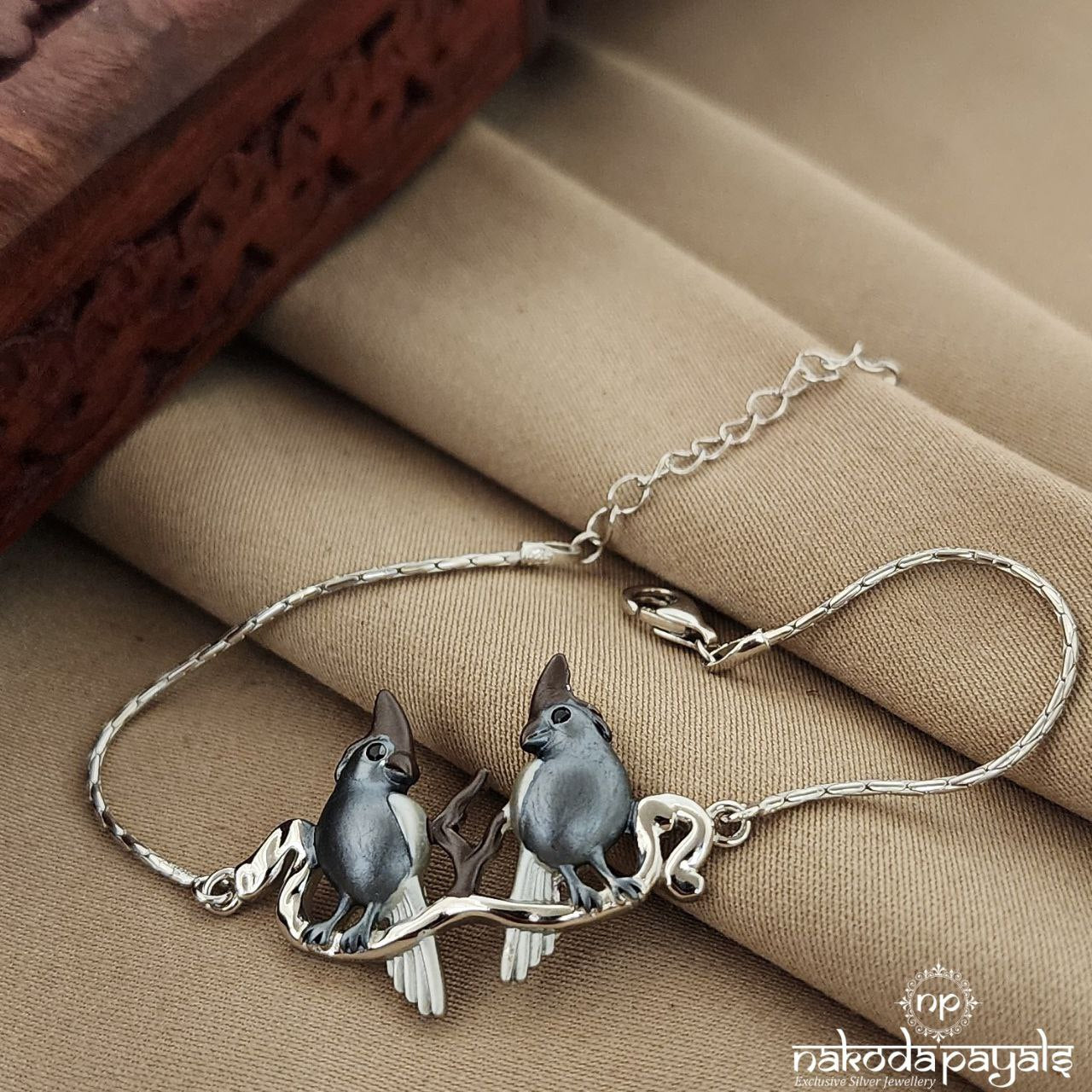 Grey Love Birds Bracelet (Br1552)