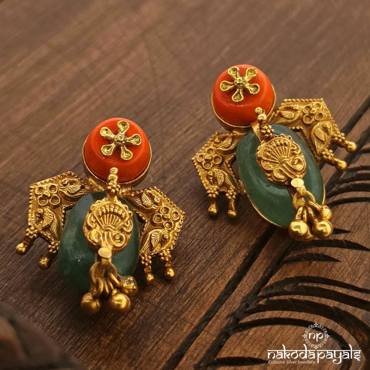 Unique Coral Earring (Ge11544)