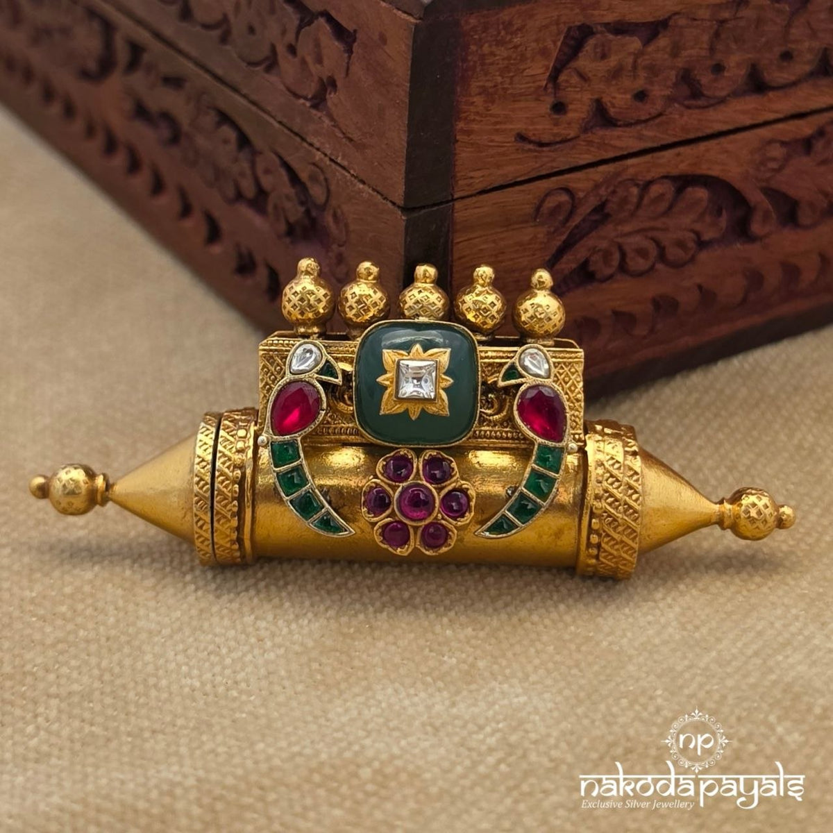 Exquisite Kundan Peacock Tabiz (Gp2654)