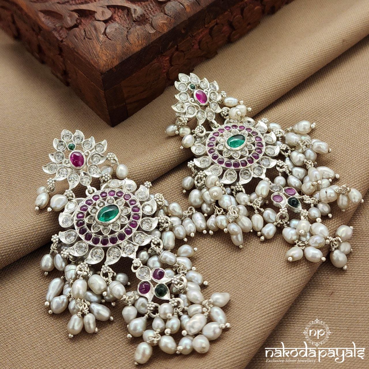 Torquoise Green Oval Earrings (C3836)