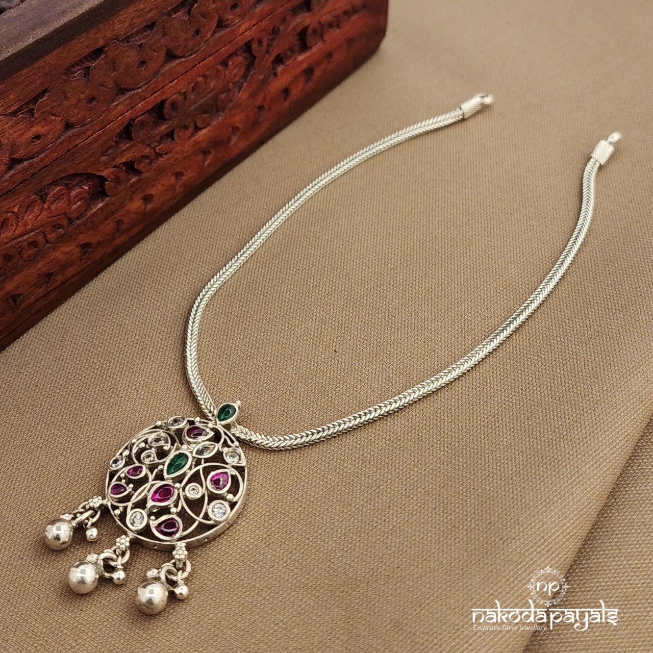 Multicolor Circular Neckpiece (N11619)