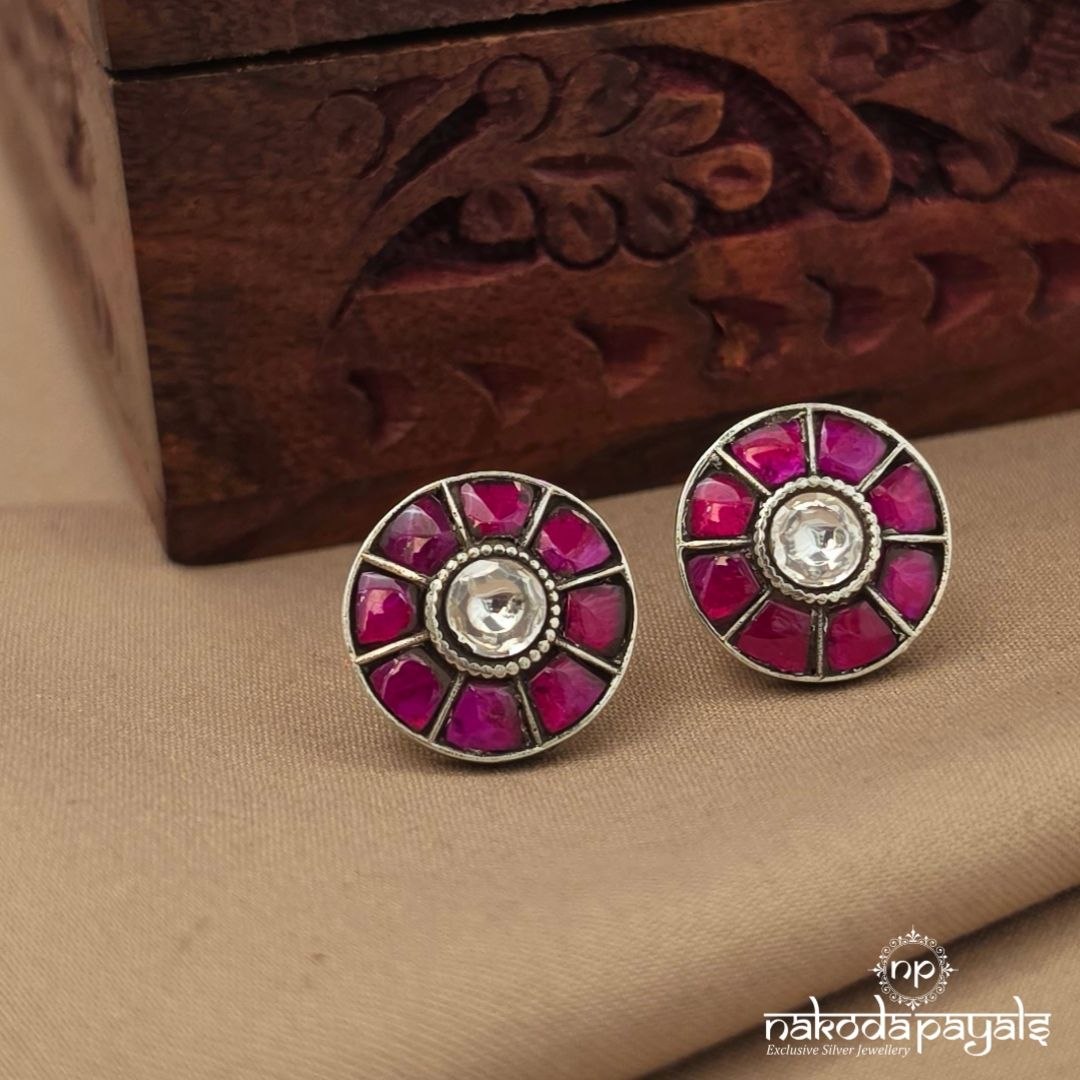 Circular Pink Studs (S4199)