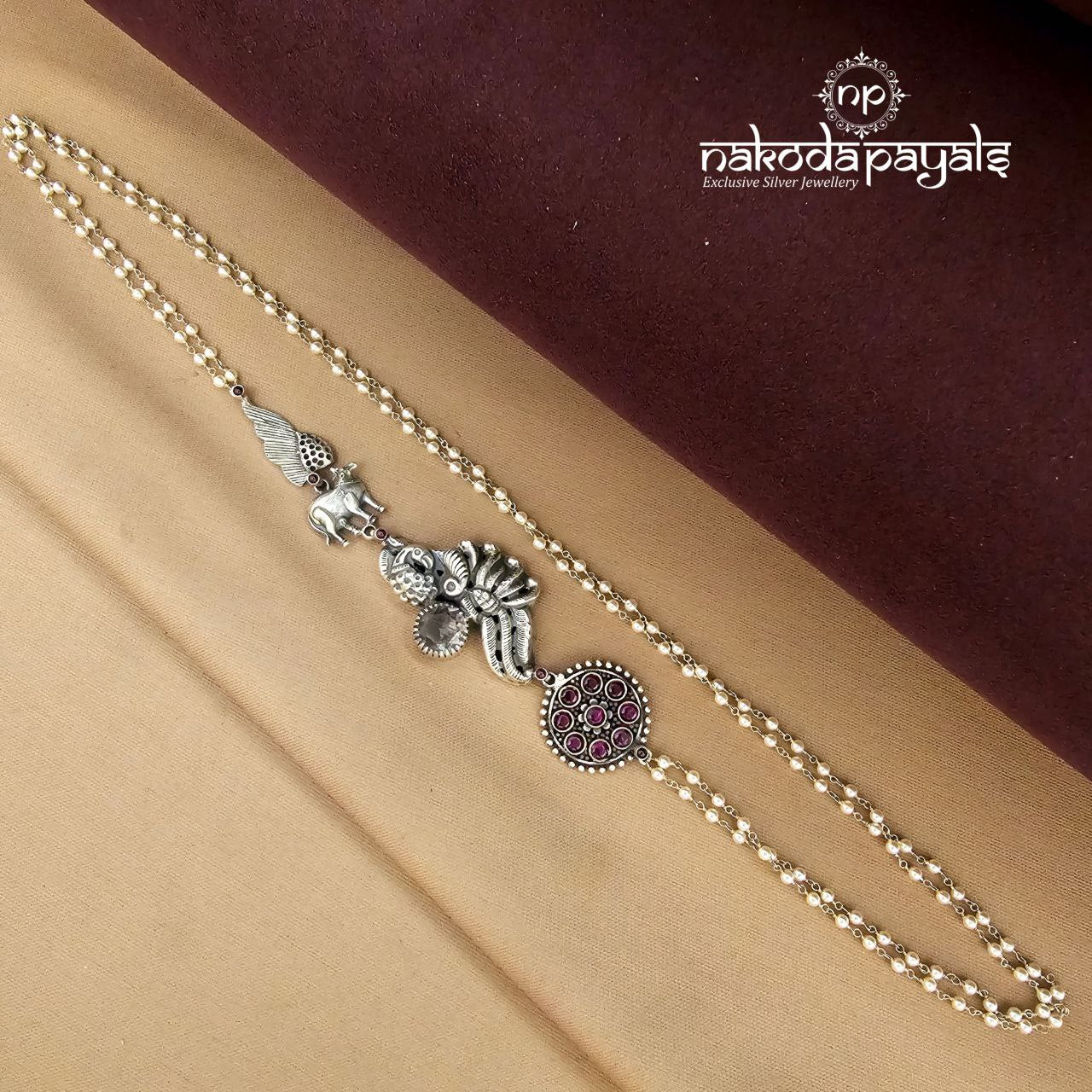 Oxidised Pearl Mope Mala (N11572)